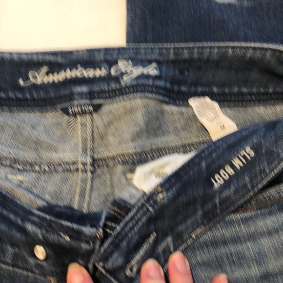 American Eagle Denim Stretch Slim Boot 6 Long - Picture 2 of 8